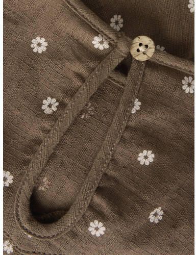 LIL' ATELIER BABY gebloemde blousetop bruin Meisjes Katoen Ronde hals - Foto 2