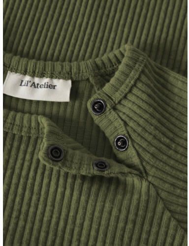LIL' ATELIER BABY gebreide romper groen Jongens Stretchkatoen Ronde hals - Foto 2