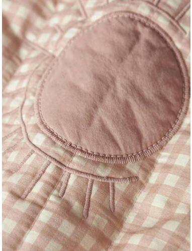 LIL' ATELIER BABY geruite quilted tussenjas roze Meisjes Katoen V-hals - Foto 2