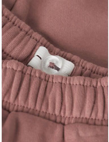 LIL' ATELIER BABY joggingbroek met ruches oudroze Meisjes Sweat Effen - Foto 5
