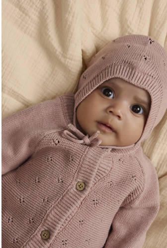 LIL' ATELIER BABY katoenen boxpak roze Effen - Foto 3