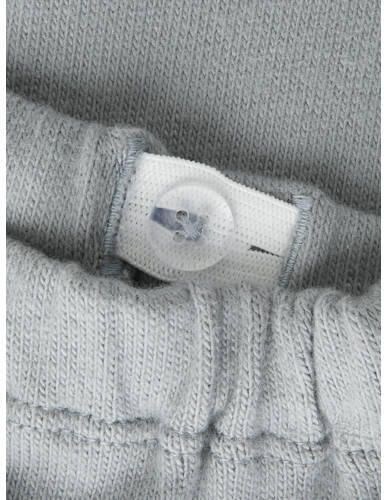 LIL' ATELIER BABY loose fit babybroek grijs Jongens Stretchkatoen Effen - Foto 2