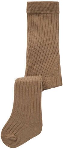 LIL' ATELIER BABY maillot NBNILSO bruin Meisjes Stretchkatoen Effen