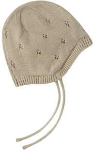 LIL' ATELIER BABY Nbnlaguna katoenen muts beige Effen - Foto 3