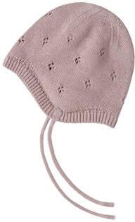 LIL' ATELIER BABY Nbnlaguna katoenen muts roze Effen