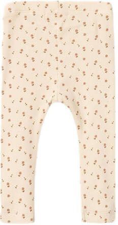 LIL' ATELIER BABY regular fit broek NBFGAGO offwhite Wit Meisjes Katoen 80