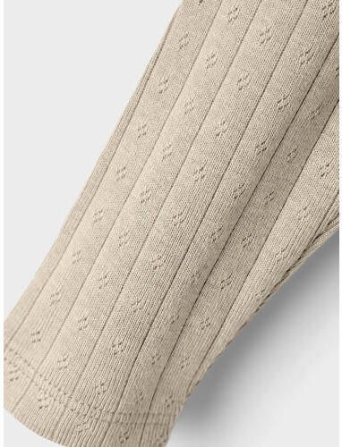 LIL' ATELIER BABY regular fit broek NBFRACHEL met biologisch katoen beige 86 - Foto 2