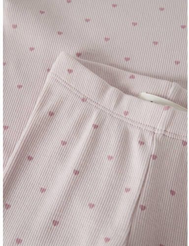 LIL' ATELIER BABY regular fit legging lila Paars Meisjes Stretchkatoen - Foto 2