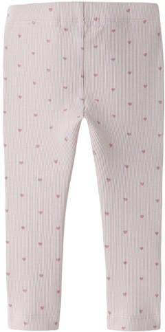 LIL' ATELIER BABY regular fit legging lila Paars Meisjes Stretchkatoen - Foto 3