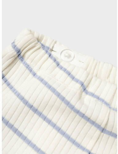 LIL' ATELIER BABY regular gestreepte babybroek Ecru Jongens Stretchkatoen - Foto 2