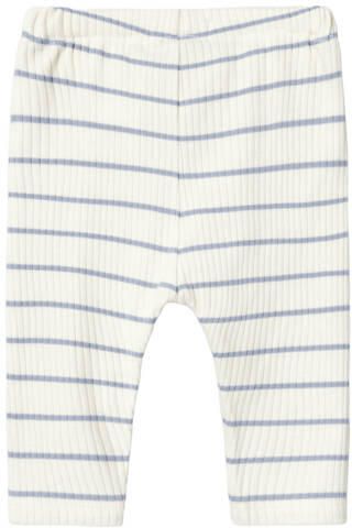 LIL' ATELIER BABY regular gestreepte babybroek Ecru Jongens Stretchkatoen - Foto 3