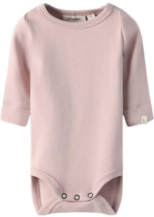 LIL' ATELIER BABY romper lichtroze Katoen Ronde hals Effen