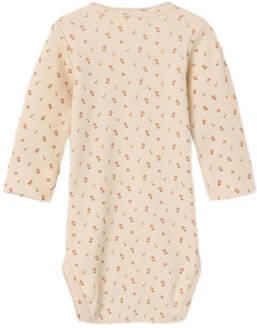 LIL' ATELIER BABY romper NBFGAGO ecru Meisjes Katoen Ronde hals All over print 80 - Foto 2