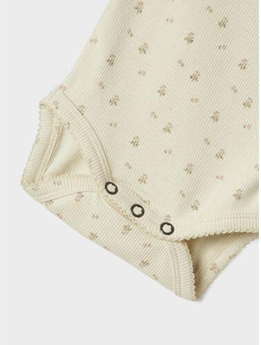 LIL' ATELIER BABY romper NBFGAGO ecru roze Meisjes Stretchkatoen Ronde hals - Foto 2