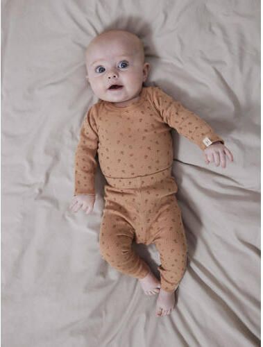 LIL' ATELIER BABY romper NBFGAGO nougat Bruin Meisjes Katoen Ronde hals 74 - Foto 2