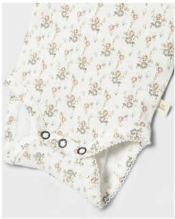 LIL' ATELIER BABY romper NBFGAGO offwhite Wit Meisjes Katoen Ronde hals 74 - Foto 5