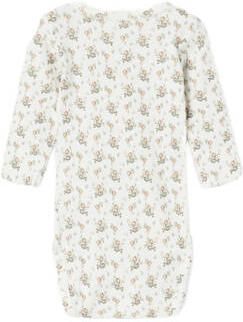 LIL' ATELIER BABY romper NBFGAGO offwhite Wit Meisjes Katoen Ronde hals 74 - Foto 4