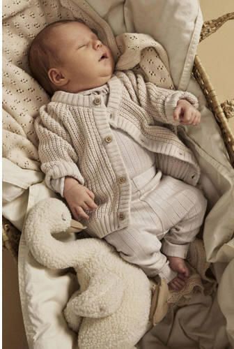 LIL' ATELIER BABY romper NBFRACHEL beige Ecru Meisjes Katoen Ronde hals - Foto 2