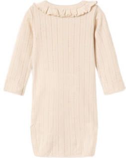 LIL' ATELIER BABY romper NBFRACHEL ecru Meisjes Katoen Ronde hals Effen 56 - Foto 3