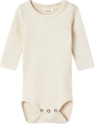 LIL' ATELIER BABY romper NBNGAYO ecru Katoen Ronde hals - Foto 3