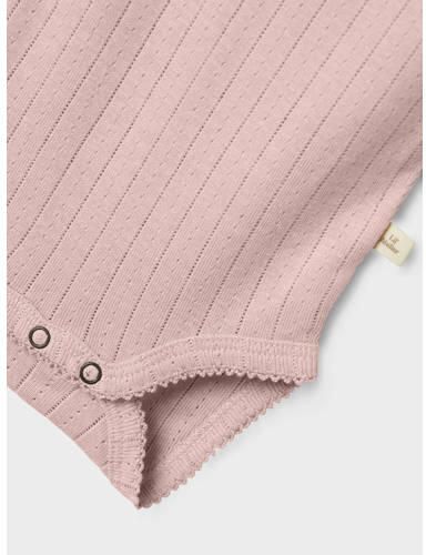 LIL' ATELIER BABY romper oudroze Meisjes Katoen Ronde hals Effen - Foto 2