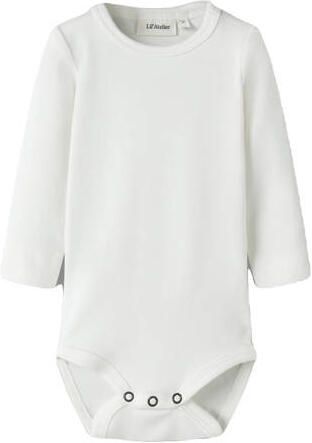 LIL' ATELIER BABY romper wit Katoen Ronde hals Effen