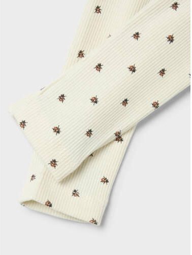 LIL' ATELIER BABY slim babybroek ecru Meisjes Katoen All over print - Foto 2
