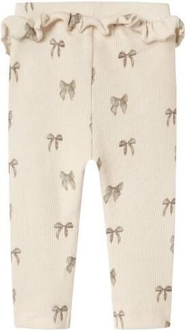 LIL' ATELIER BABY slim legging lichtroze Broek Meisjes Stretchkatoen All over print - Foto 3