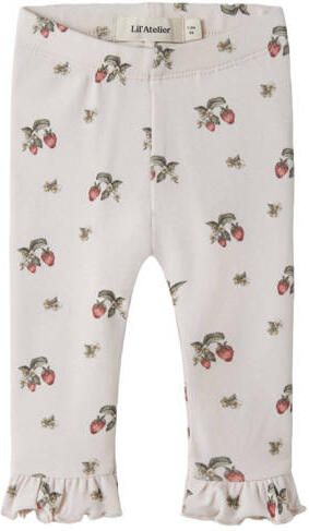 LIL' ATELIER BABY slim legging wit Meisjes Stretchkatoen All over print