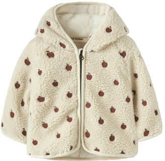 LIL' ATELIER BABY teddy jas met borduursels en print ecru All over print - Foto 4