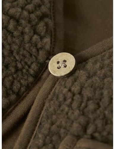 LIL' ATELIER BABY teddy rechtvallend gilet bruin Effen - Foto 2