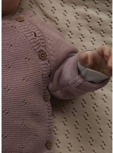 LIL' ATELIER BABY trui oudroze gebreid Meisjes Polyester Ronde hals Effen - Foto 2