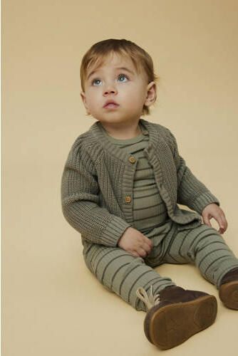 LIL' ATELIER Baby Truien & Vesten Nbnemlen Ls Knit Card Lil Noos Khaki
