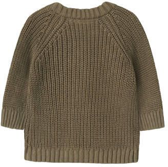 LIL' ATELIER Baby Truien & Vesten Nbnemlen Ls Knit Card Lil Noos Khaki - Foto 2
