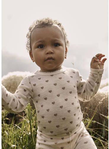 LIL' ATELIER BABY wollen romper beige roze - Foto 2