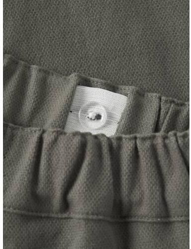 LIL' ATELIER MINI casual broek grijsgroen Jongens Stretchkatoen Effen - Foto 2