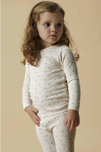 LIL' ATELIER MINI longsleeve Ecru Meisjes Stretchkatoen Ronde hals Effen - Foto 3