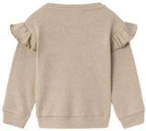 LIL' ATELIER MINI longsleeve NMFSOPHIA beige Meisjes Katoen Ronde hals 122 128 - Foto 2
