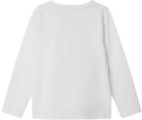LIL' ATELIER MINI longsleeve NMMDOLAN wit Jongens Katoen Ronde hals Effen 122 128 - Foto 2