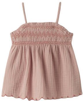 LIL' ATELIER MINI mouwloze top met textuur roze Meisjes Katoen Vierkante hals - Foto 5