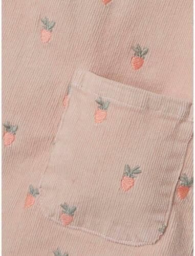LIL' ATELIER MINI overgooier met all over print roze Jurk Meisjes Katoen V-hals 104 - Foto 2