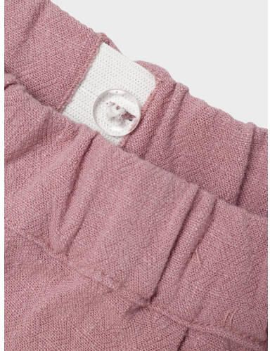 LIL' ATELIER MINI regular fit broek NMFDOLIE oudroze Meisjes Viscose Effen 104 - Foto 2