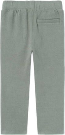 LIL' ATELIER MINI regular fit joggingbroek NMMTHOR met katoen groen Effen 116 - Foto 2