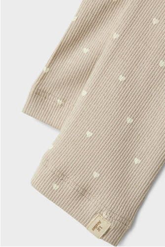 LIL' ATELIER MINI slim fit legging zand wit Beige Meisjes Stretchkatoen - Foto 4