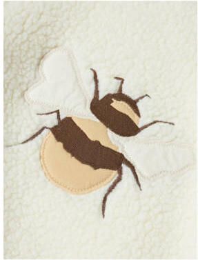 LIL' ATELIER MINI teddy jas offwhite bee Ecru Backprint 122 128 - Foto 2