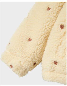 LIL' ATELIER MINI teddy tussenjas NMFNALO met all over print Meisjes Polyester Opstaande kraag 122 128 - Foto 2