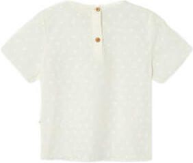 LIL' ATELIER MINI top NMFHIRSA offwhite Meisjes Katoen Ronde hals Effen 122 128 - Foto 3
