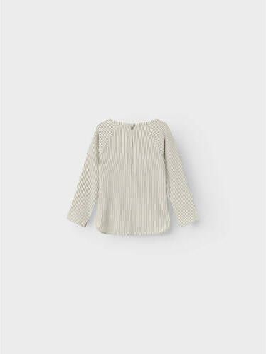 LIL' ATELIER MINI UV-shirt groen wit UV shirt Jongens Polyester Ronde hals 104