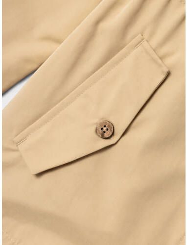 LIL' ATELIER MINI zomer trenchcoat NMFLAMADELIN zand Jas Beige Meisjes Polyester Reverskraag 116 - Foto 2