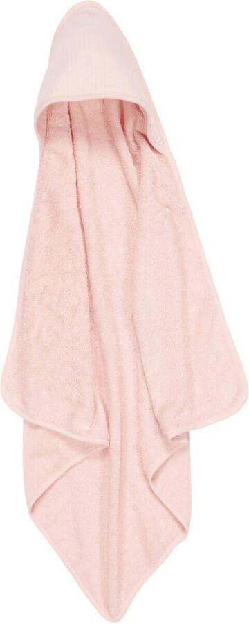 Little Dutch badcape 75x75 cm Pure Soft Pink Handdoek badcape Roze Effen
